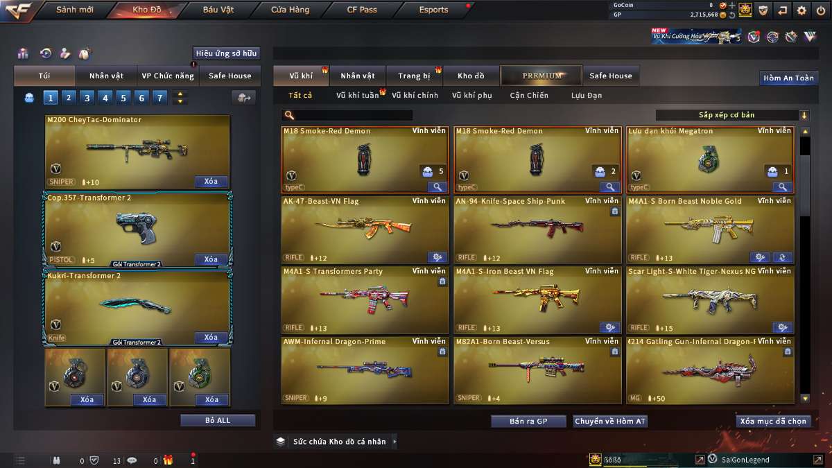 shop acc cf uy tin gia re